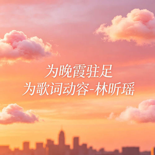 为晚霞驻足 为歌词动容