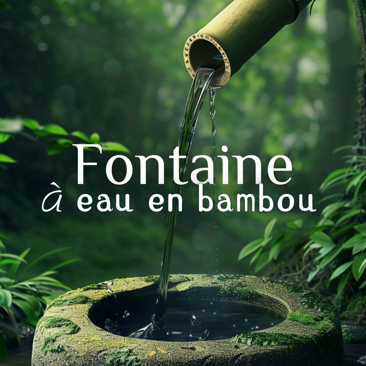 Album cover of Fontaine à eau en bambou: Ambiance zen curative avec des sons d'eau qui coule pour une méditation et une relaxation profondes