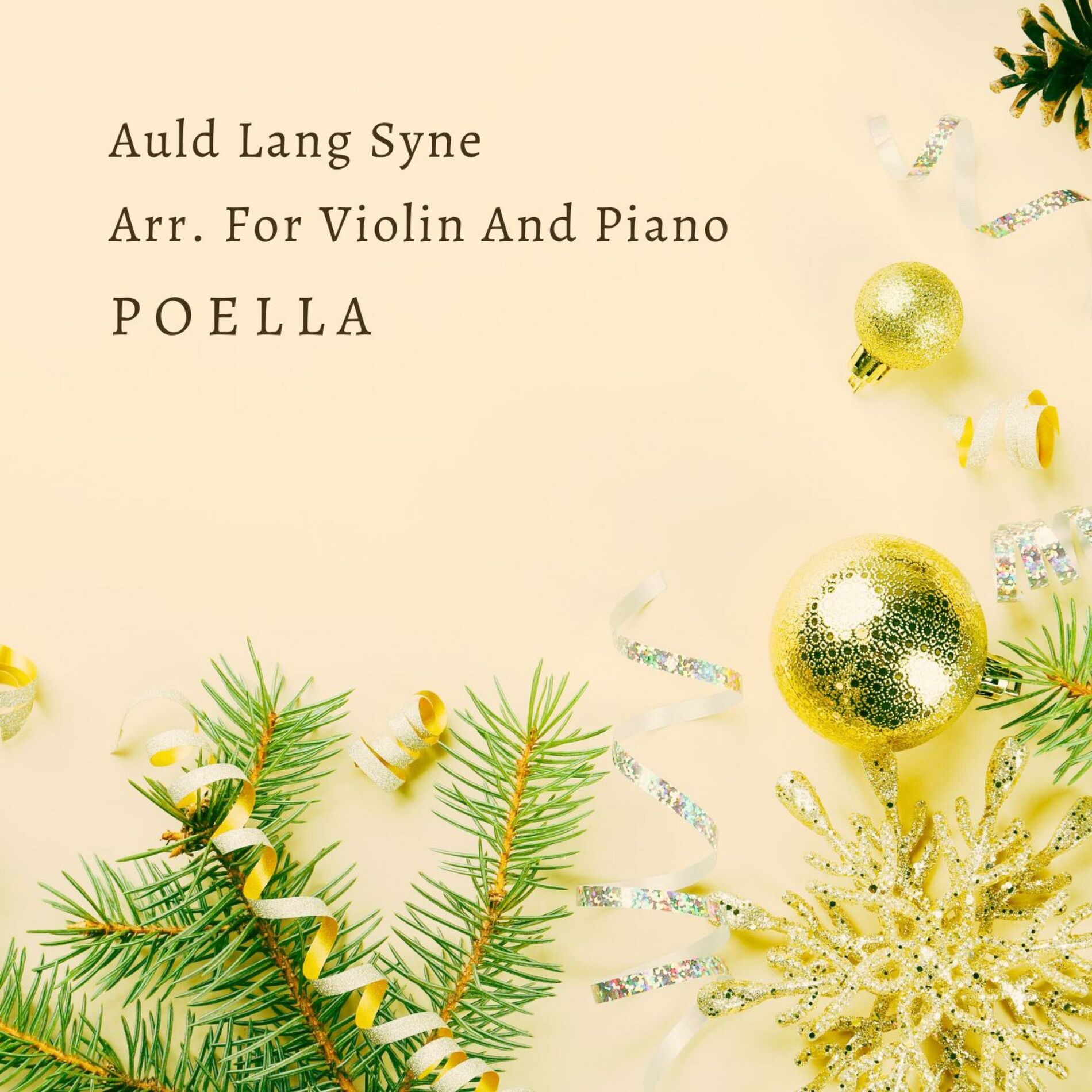 Album cover of Auld Lang Syne Arr. For Violin And Piano