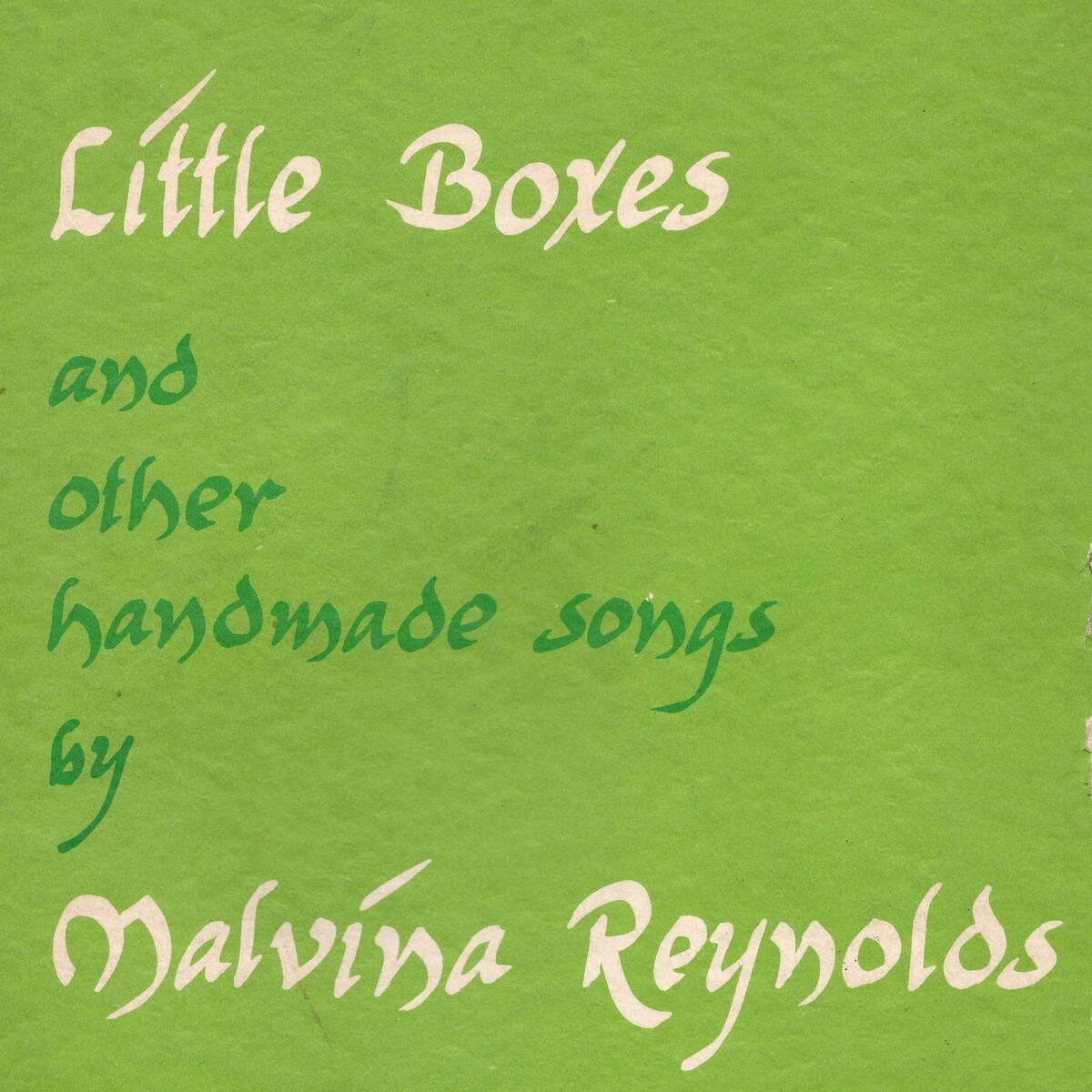 Album cover of Little Boxes and Other Handmade Songs