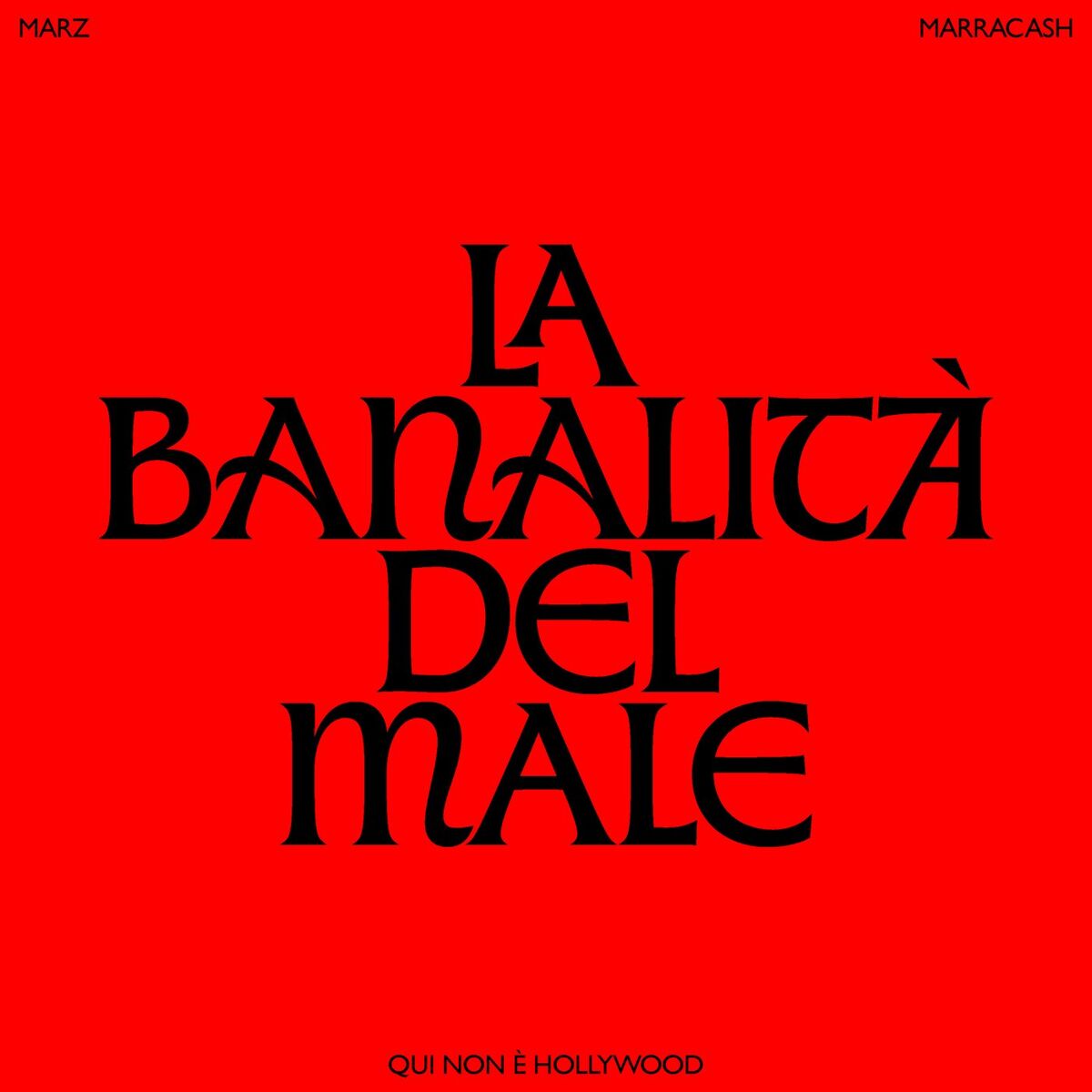 Album cover of LA BANALITÀ DEL MALE (End credit song “Qui non è Hollywood”)