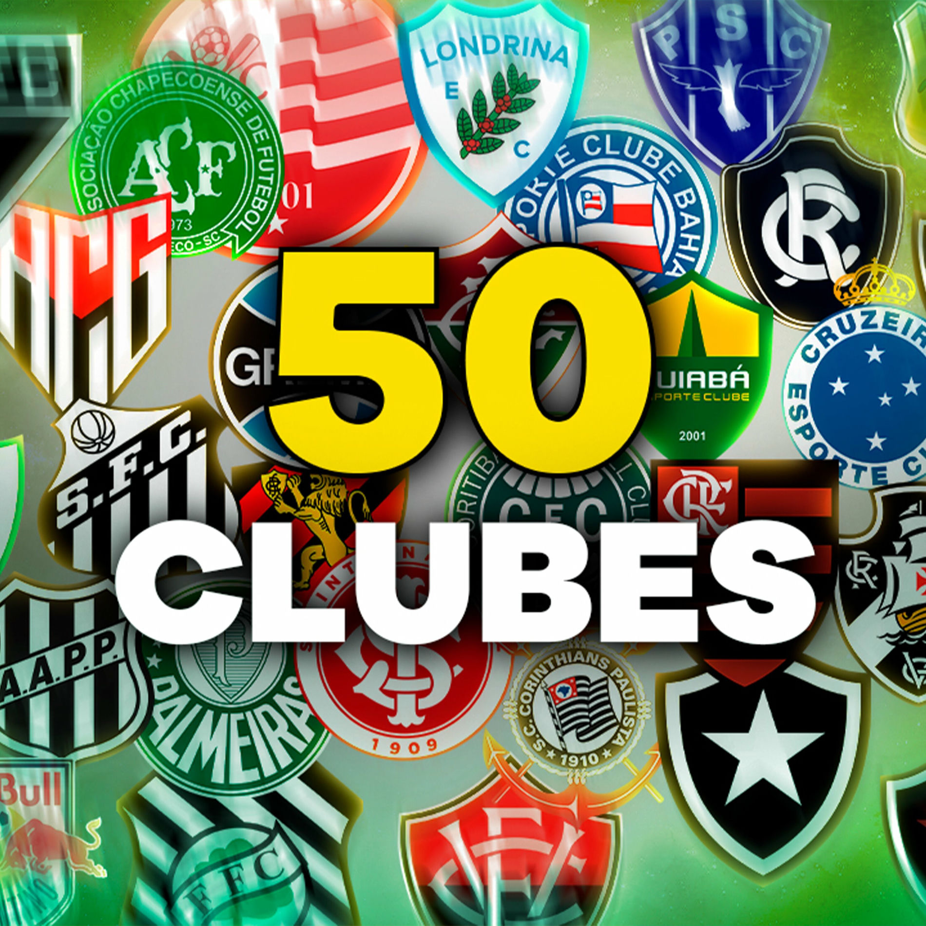 Album cover of 50 Clubes Brasileiros em uma Música