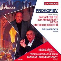 Cover of Prokofiev: October Cantata & Excerpts from The Stone Flower