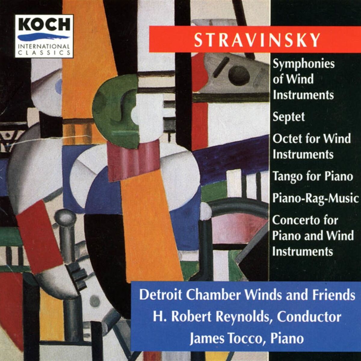 Album cover of Stravinsky: Octet; Symphonies Of Wind Instruments; Tango For Piano; Piano-rag-music; Septet