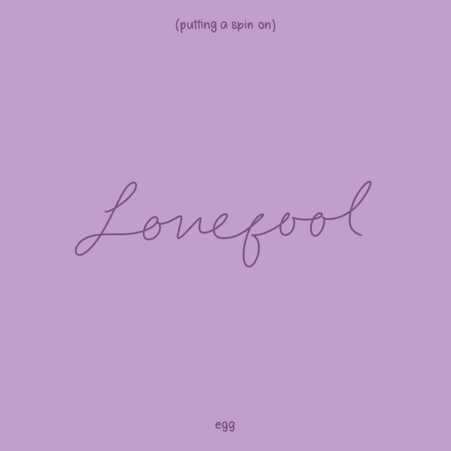 Album cover of putting a spin on lovefool