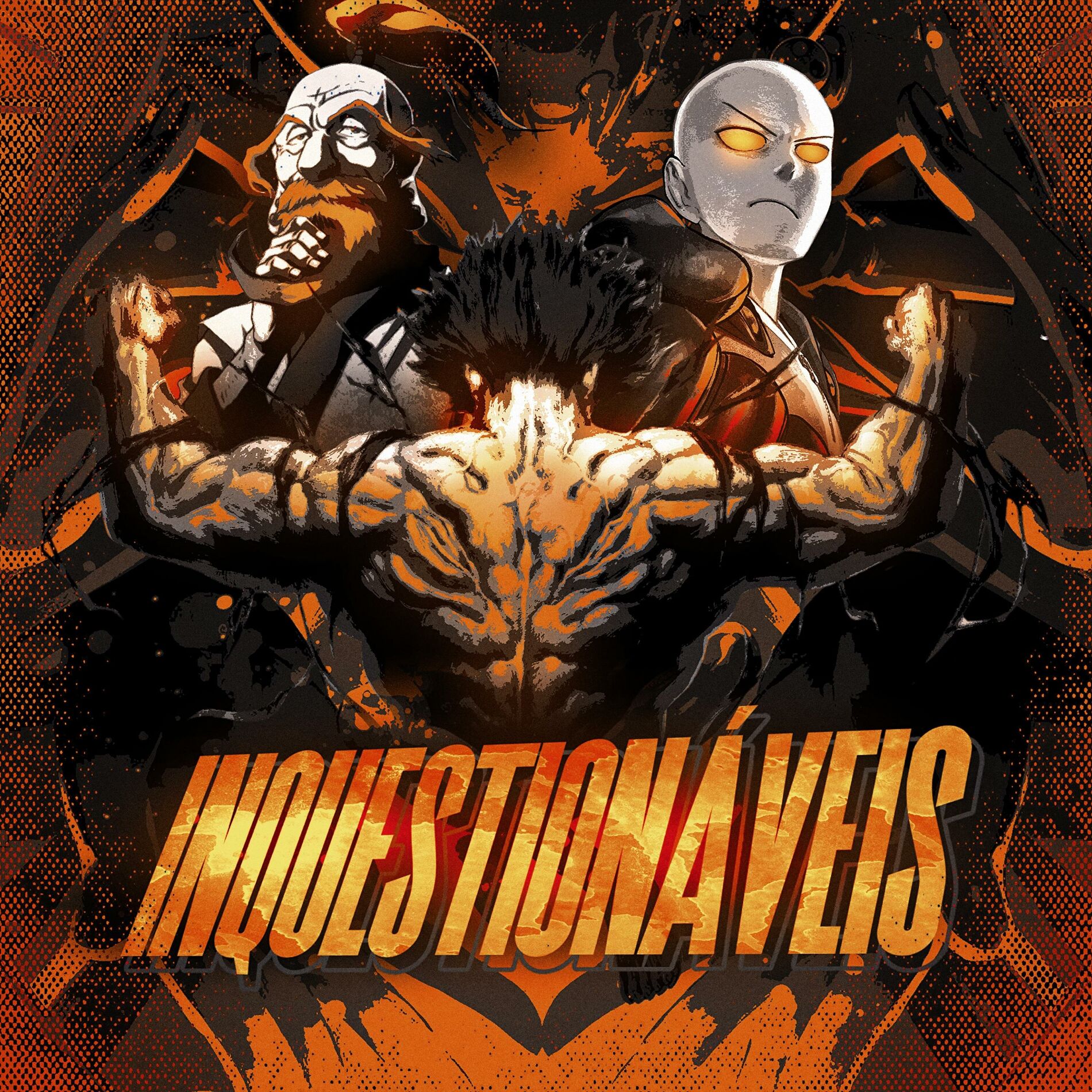 Album cover of Rap Inquestionáveis, Netero, Yujiro e Saitama.