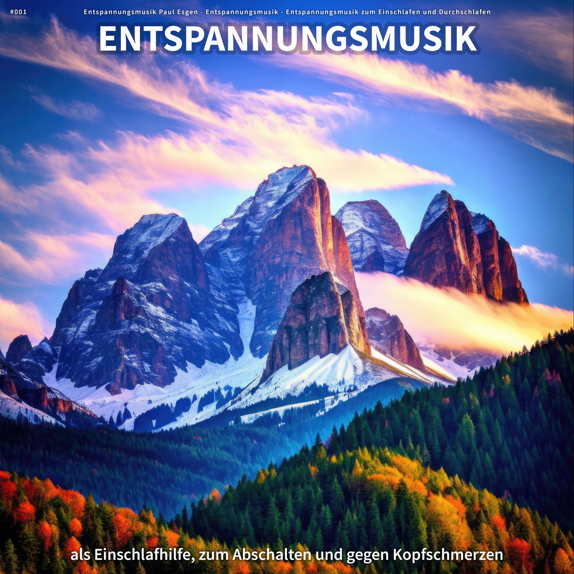 Album cover of #001 Entspannungsmusik als Einschlafhilfe, zum Abschalten und gegen Kopfschmerzen