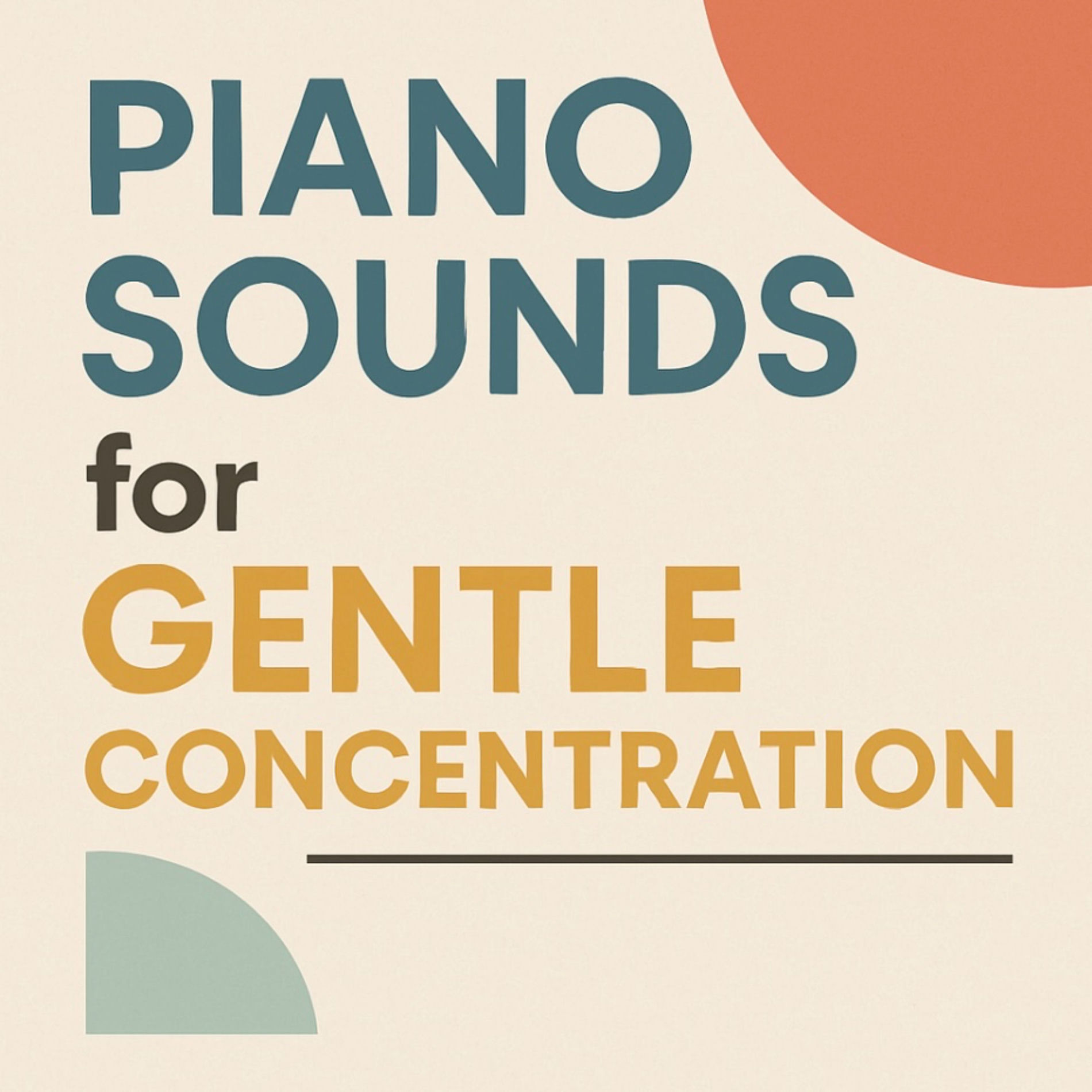 Album cover of Piano Sounds for Gentle Concentration