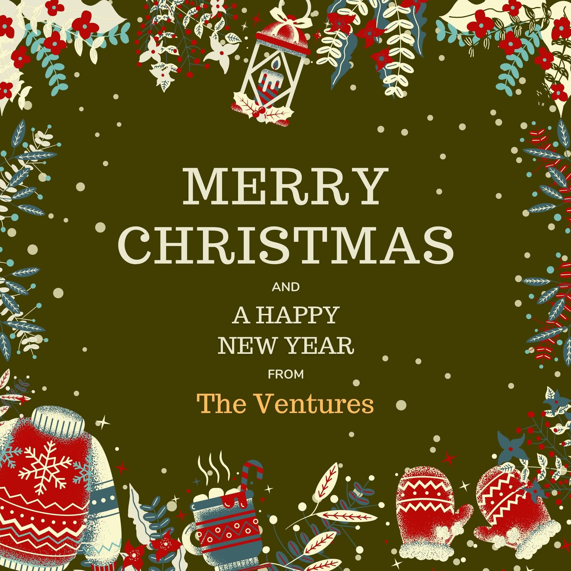 Album cover of Merry Christmas and A Happy New Year from The Ventures