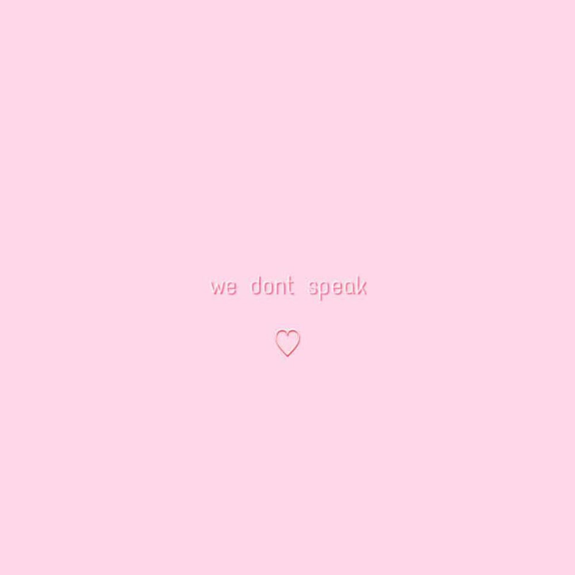 Album cover of we dont speak