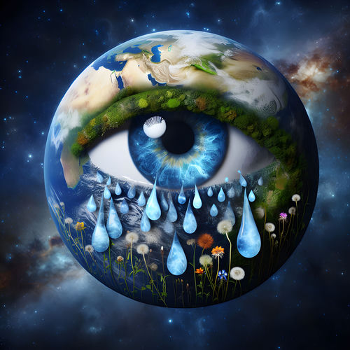 The earth breathes and cries