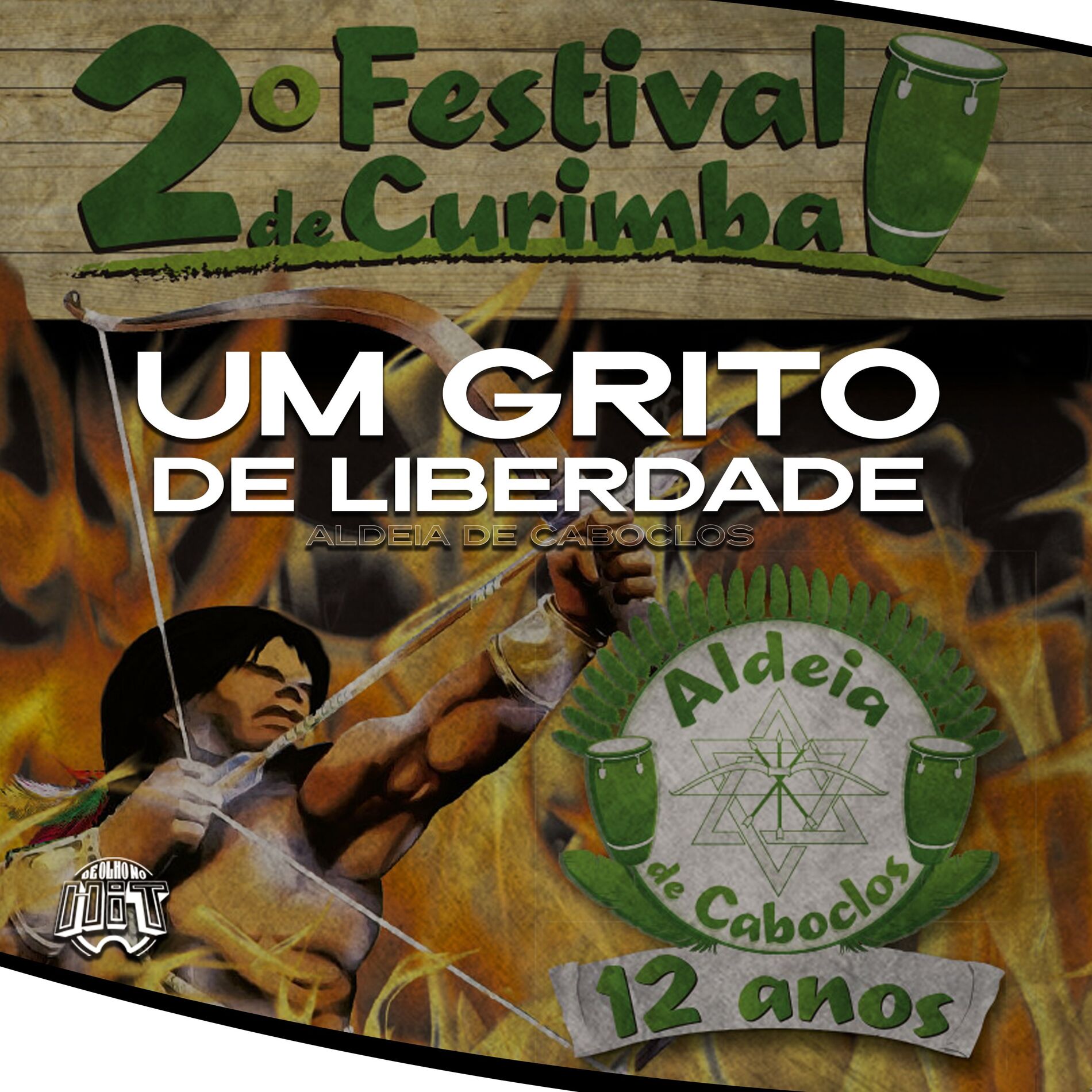 Album cover of Um Grito de Liberdade: 2º Festival de Curimba (Ao Vivo)