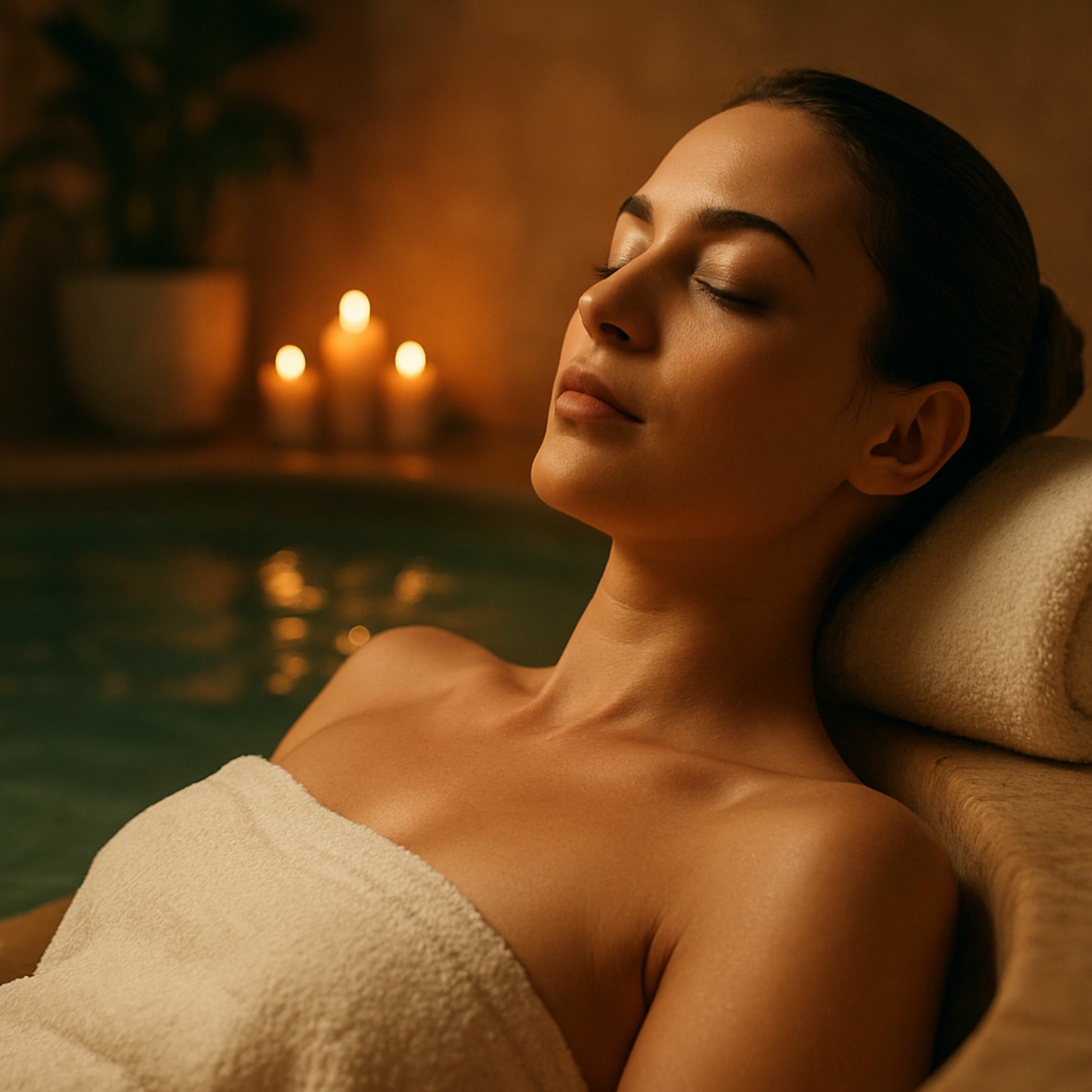 Album cover of Relaxing Spa Music for Stress Relief and Sleep