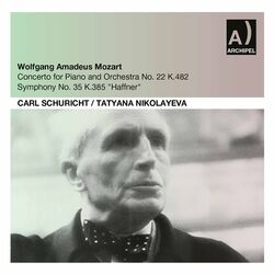 Cover of Mozart: Piano Concerto No. 22 in E-Flat Major, K. 482 & Symphony No. 35 in D Major, K. 385 "Haffner" (Live)