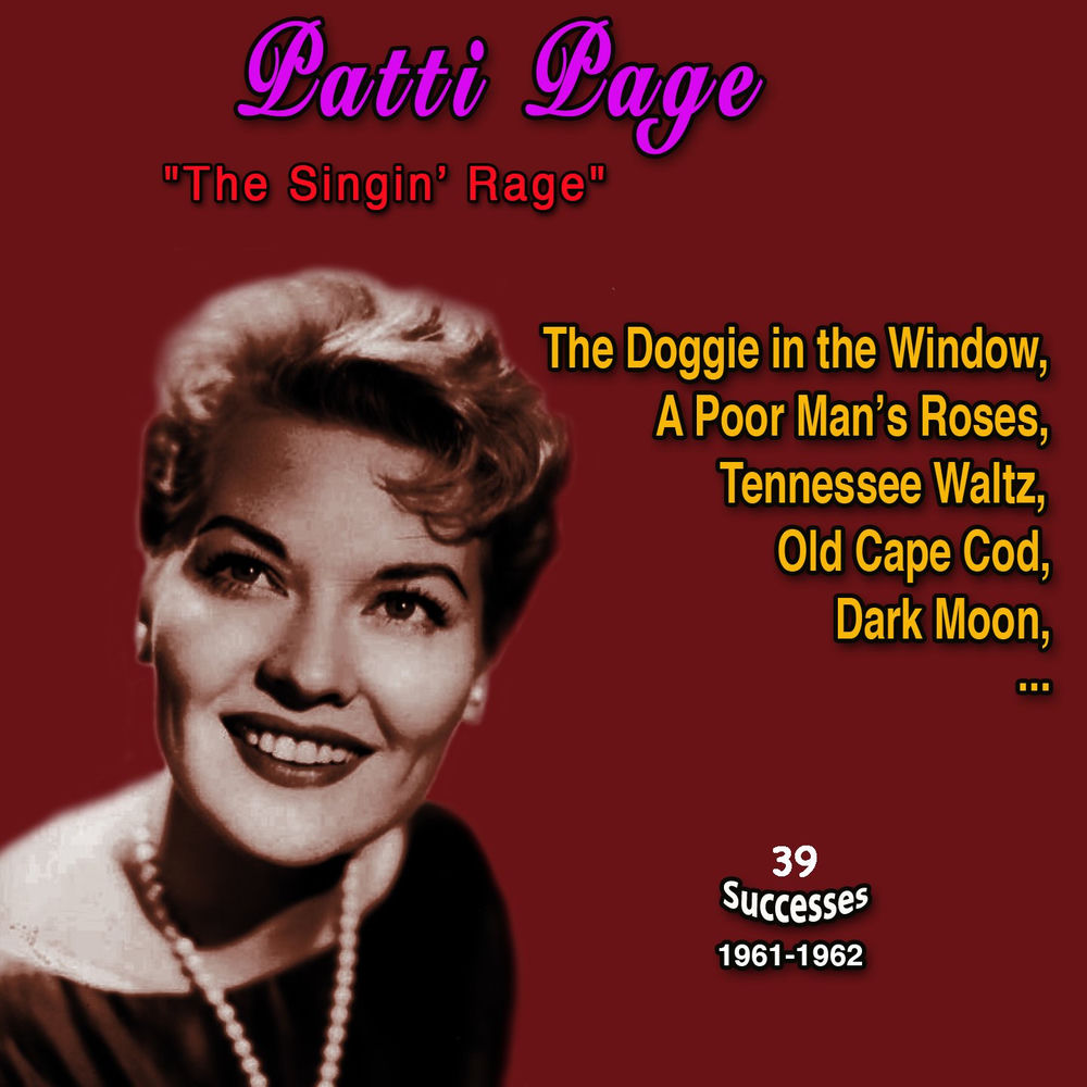 "The Singin' Rage" Patti Page (39 Successes - 1961-1962) cover