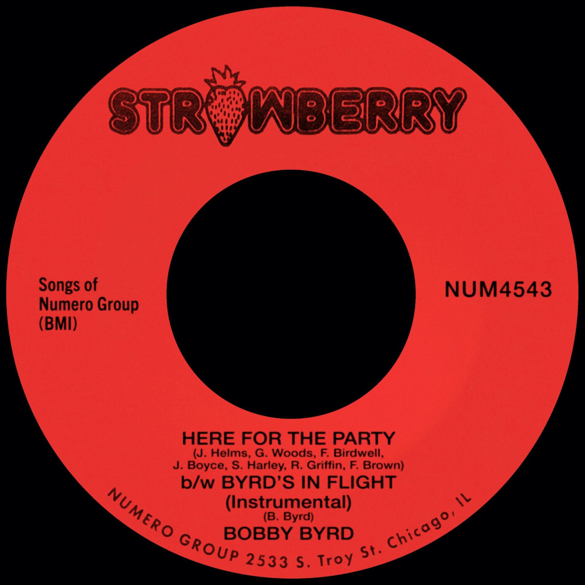 Album cover of Here For The Party b/w Byrd's In Flight