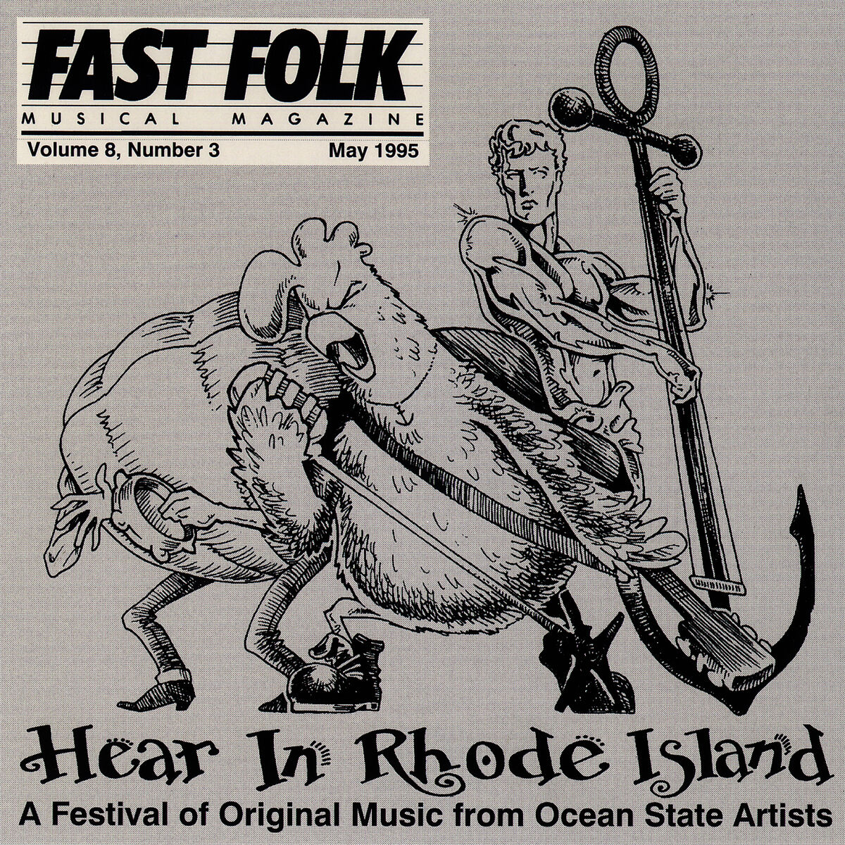 Album cover of Fast Folk Musical Magazine (Vol. 8, No. 3) Hear in Rhode Island