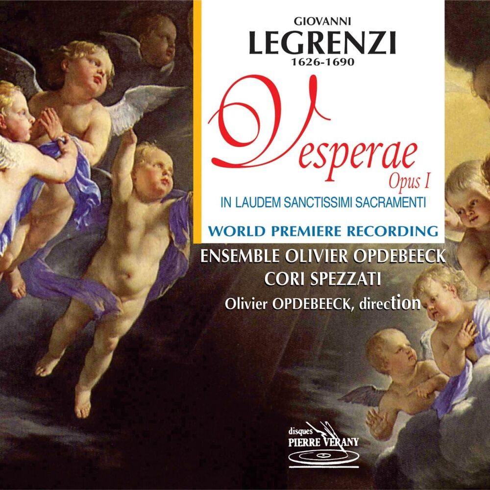 Picture of Legrenzi : Vesperae, Op. 1 - In Laudem Sanctissimi Sacramenti
