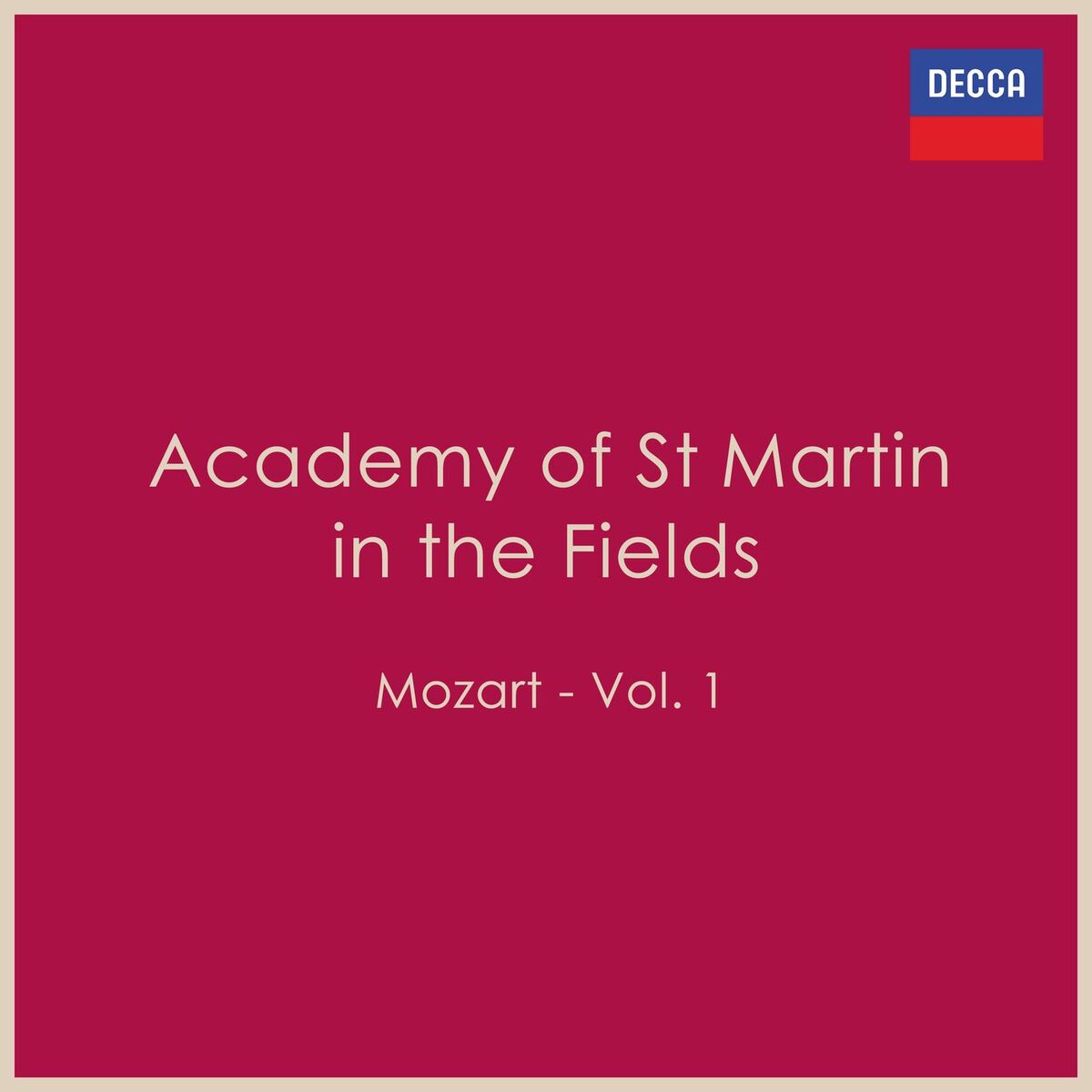 Album cover of Academy of St Martin in the Fields: Mozart - Vol. 1