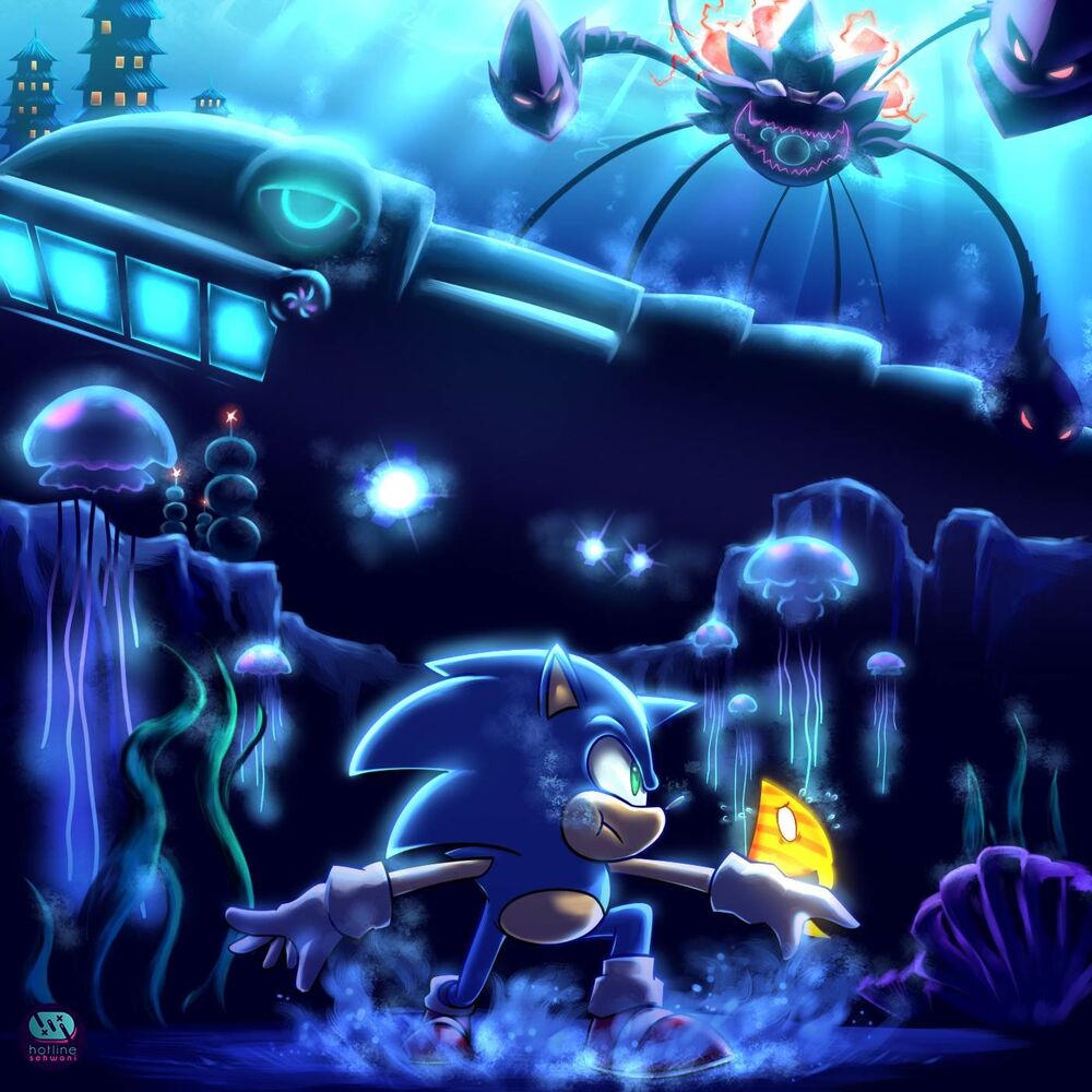 Picture of Nega Wisp Armor vs. Aquarium Park Boss (From "Sonic Colors") (Cover)