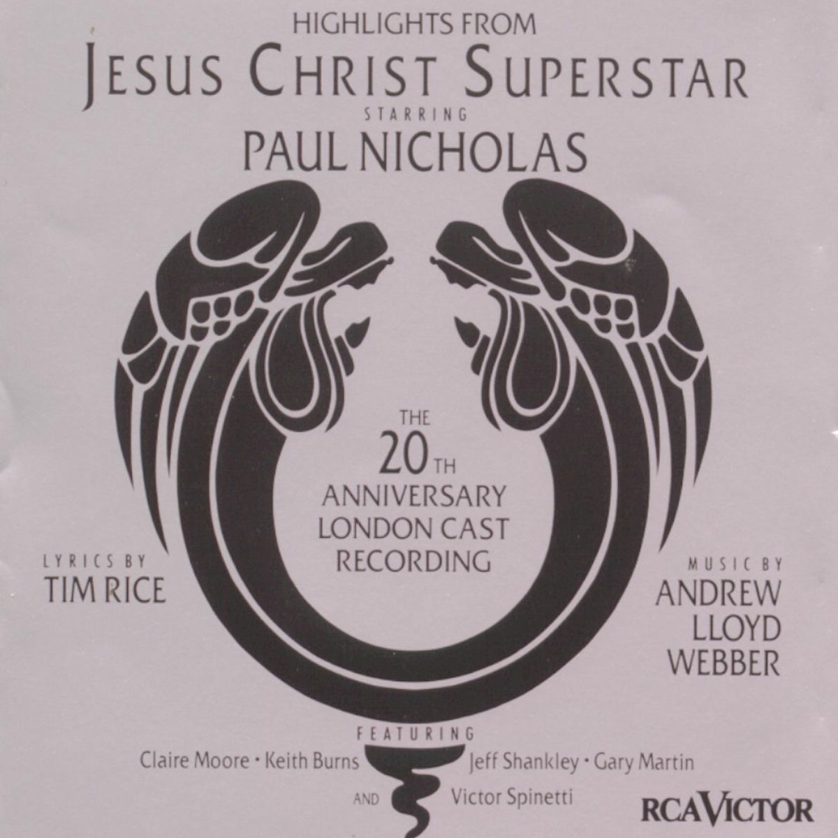 Album cover of Jesus Christ Superstar (20th Anniversary London Cast Recording (1992)) (Highlights)