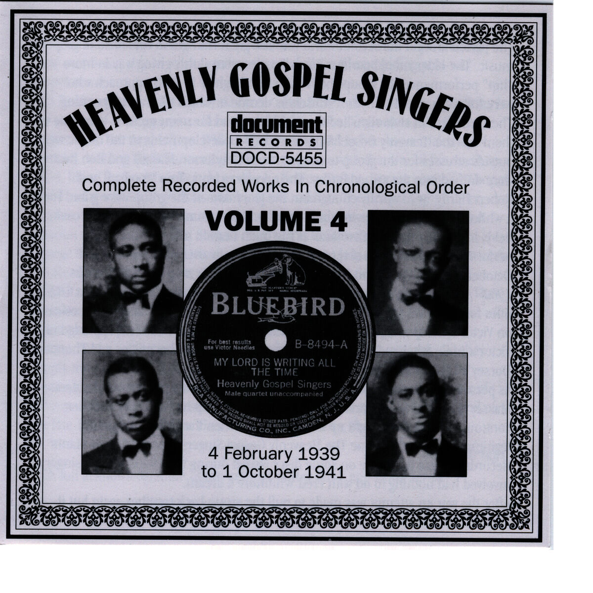 Album cover of Heavenly Gospel Singers Vol. 4 (1939-1941)