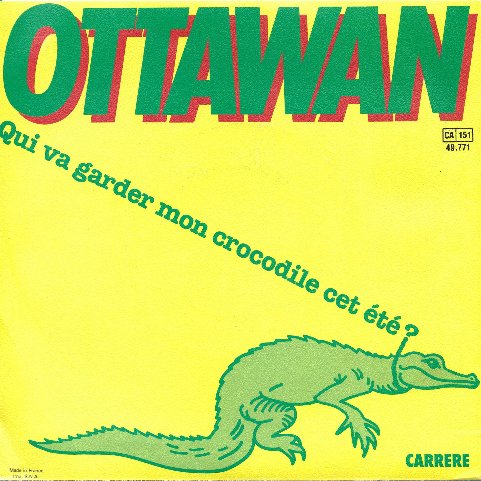Album cover of Qui va garder mon crocodile cet été?