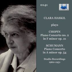 Cover of Chopin: Piano Concerto No. 2 in F Minor, Op. 21 - Schumann: Piano Concerto in A Minor, Op. 54 (Remastered 2023)