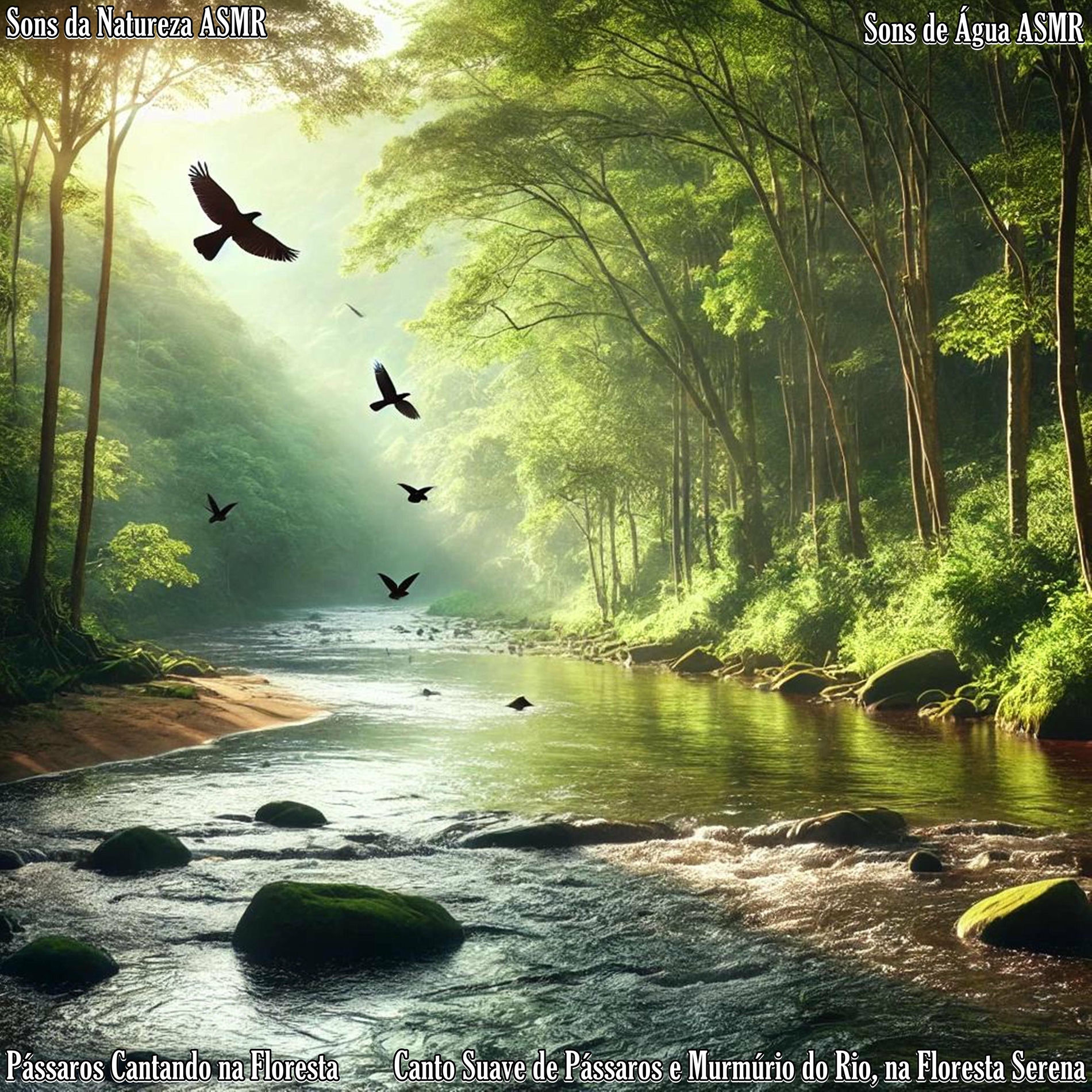 Album cover of Canto Suave de Pássaros e Murmúrio do Rio, na Floresta Serena