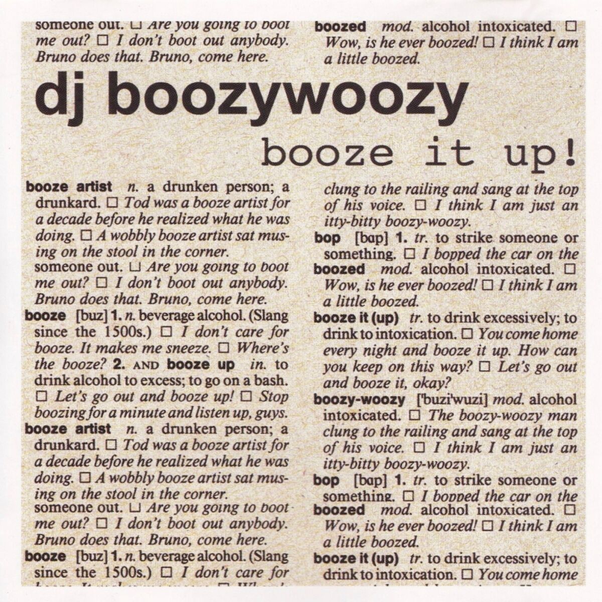 Album cover of Booze It Up!