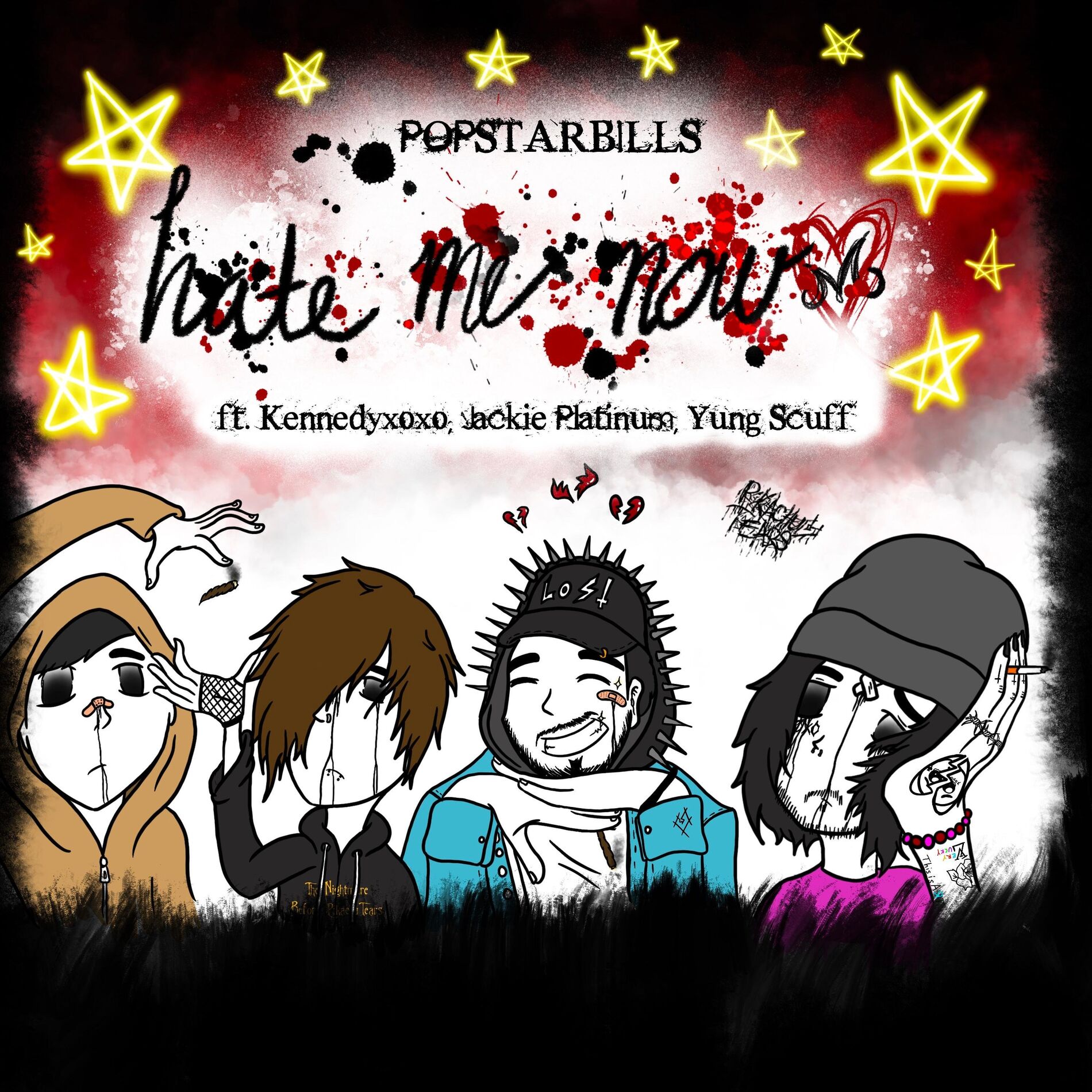 Album cover of hate me now (feat. POPSTARBILLS, Kennedyxoxo, Jackie Platinum & Yung Scuff)