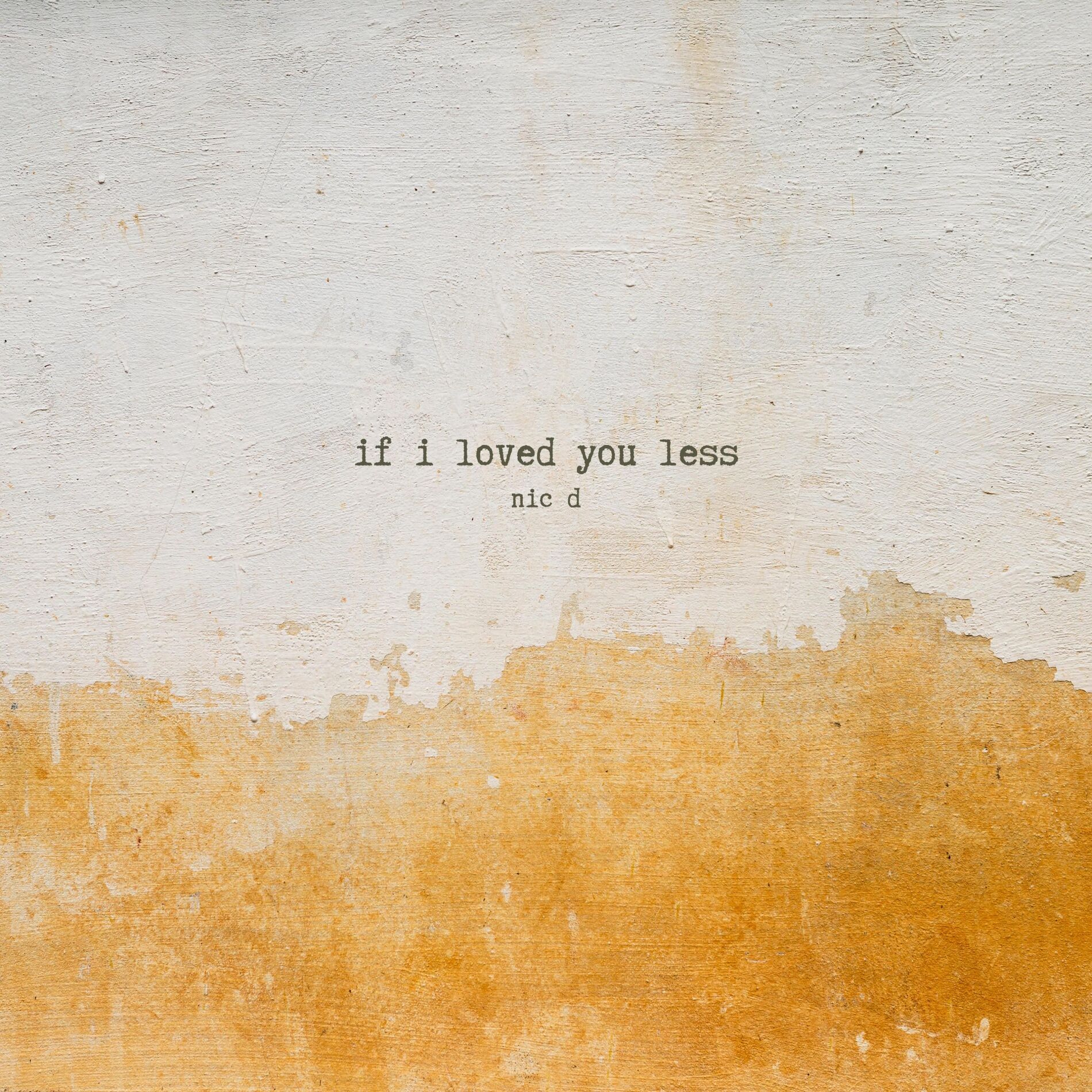 Album cover of If I Loved You Less