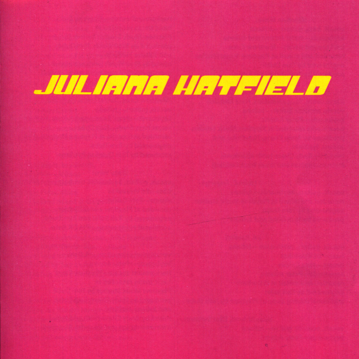 Album cover of Juliana Hatfield