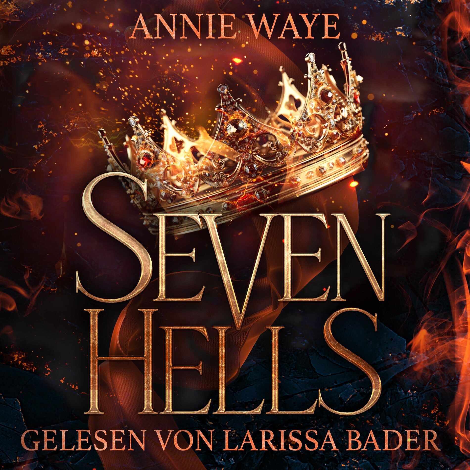 Album cover of Seven Hells 1: Glühendes Feuer - Dämonen Romantasy
