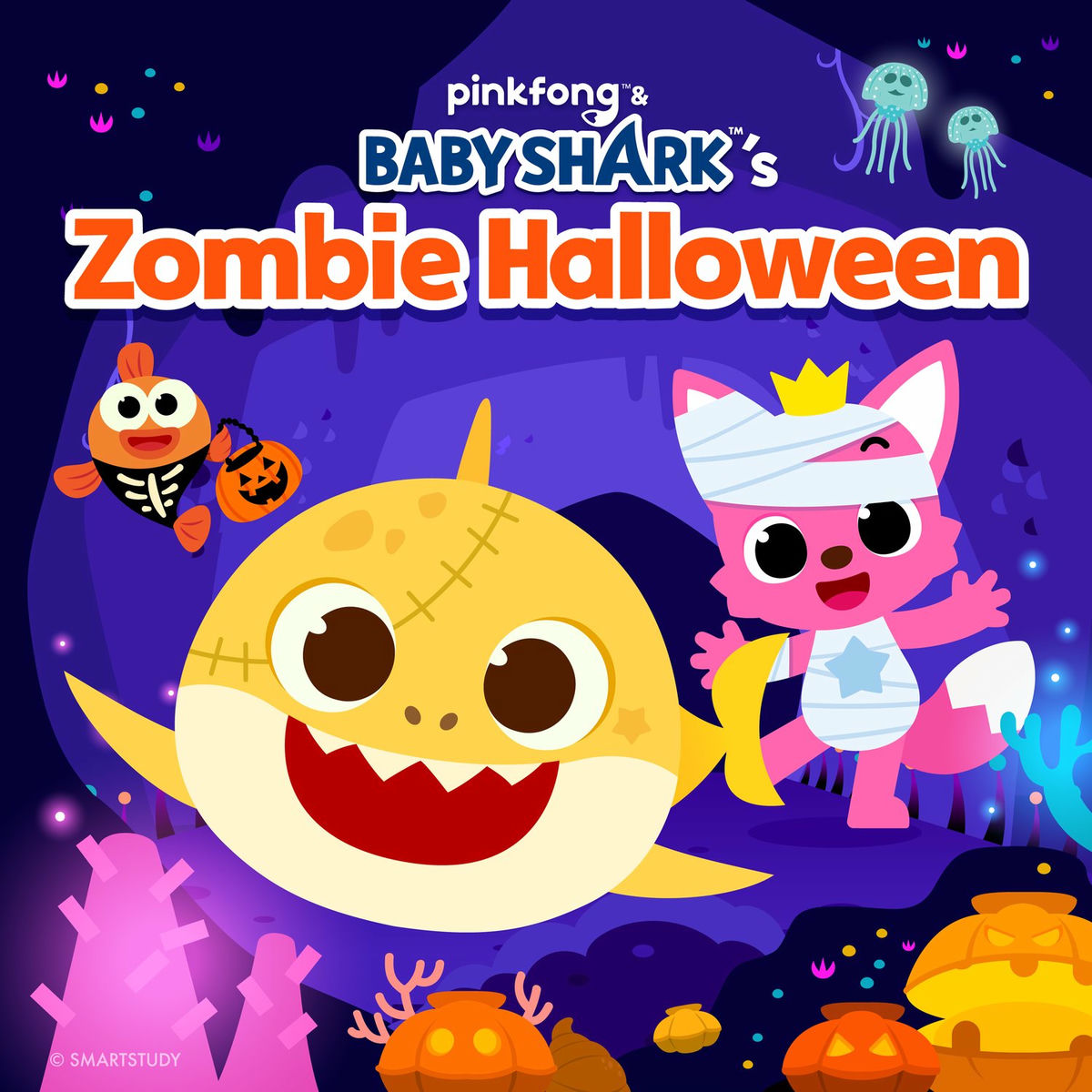 Album cover of Pinkfong & Baby Shark's Zombie Halloween