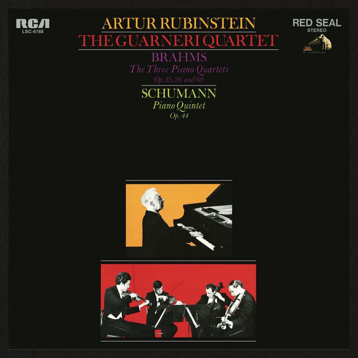 Album cover of Brahms: The 3 Piano Quartets - Schumann: Quintet in E-Flat Major, Op. 44
