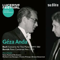 Cover of Géza Anda and Clara Haskil play Bach and Bartók (Lucerne Festival Historic Performances Vol. 17)