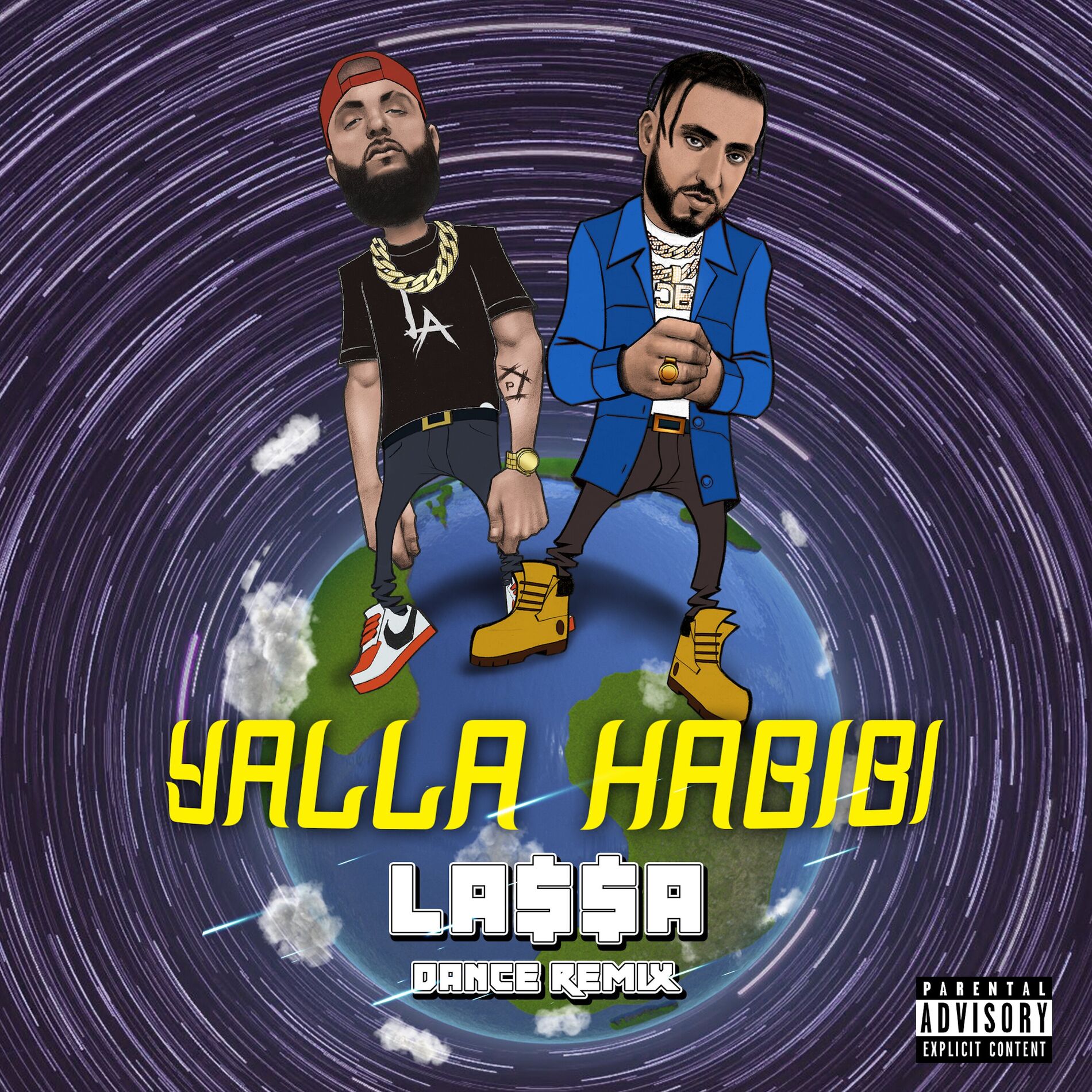 Album cover of Yalla Habibi (LA$$A Dance Remix) [feat. French Montana]