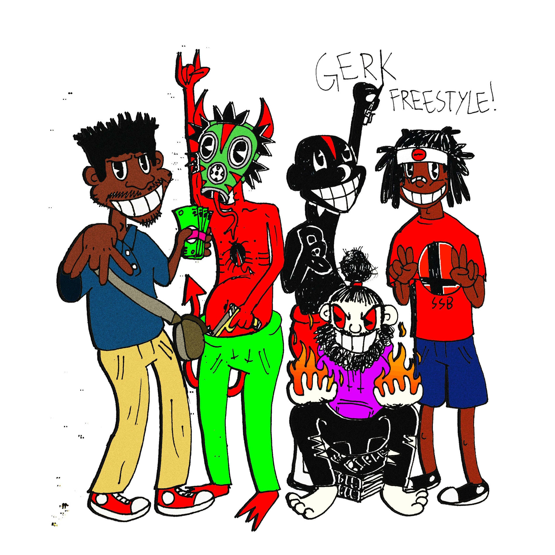 Lazy3x - Gerk Freestyle (feat. Lil Darkie, Wendigo