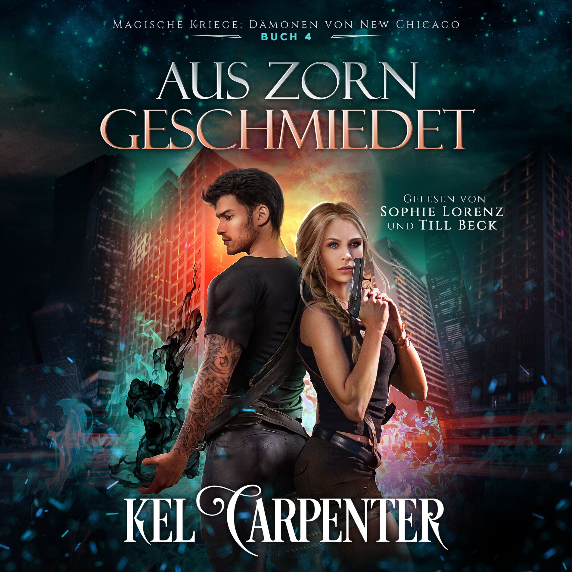 Album cover of Magische Kriege 4: Aus Zorn geschmiedet - Urban Fantasy Hörbuch