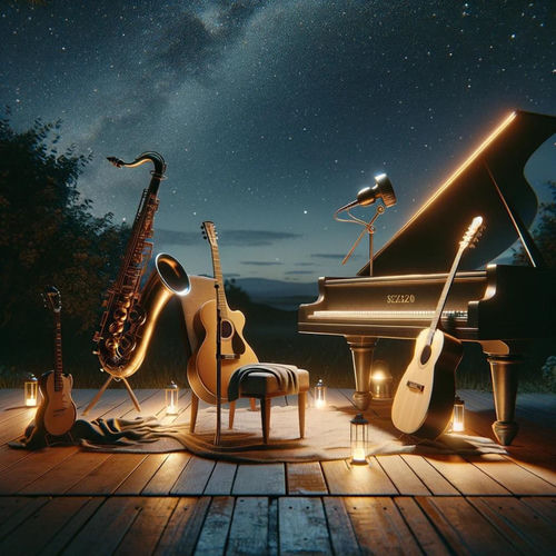 Piyano, Saksafon, Gitar ve Sakinlik Gecesi