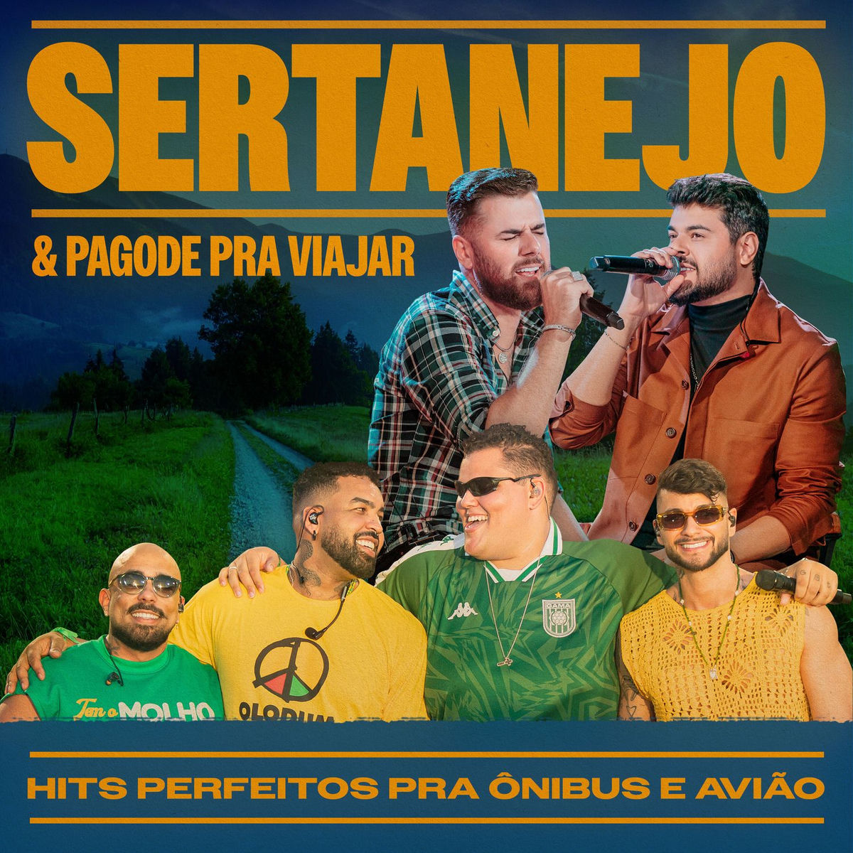 Album cover of Sertanejo & Pagode Pra Viagem - Hits Perfeitos pra Ônibus e Avião (Ao Vivo)