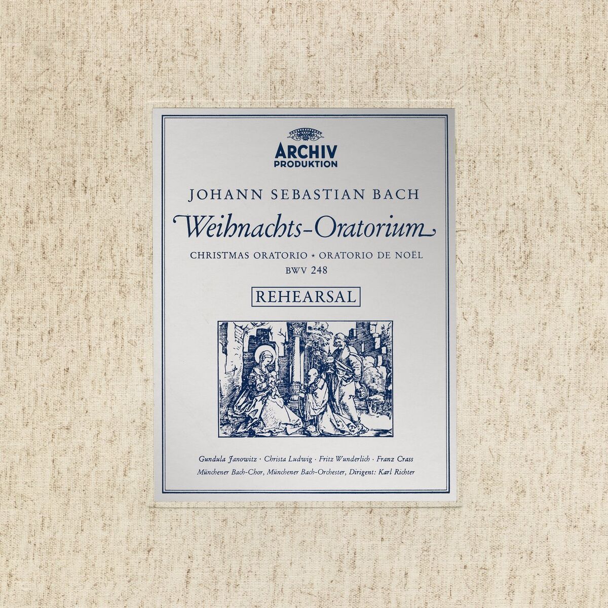 Album cover of Rehearsal of J.S. Bach's Christmas Oratorio, BWV 248