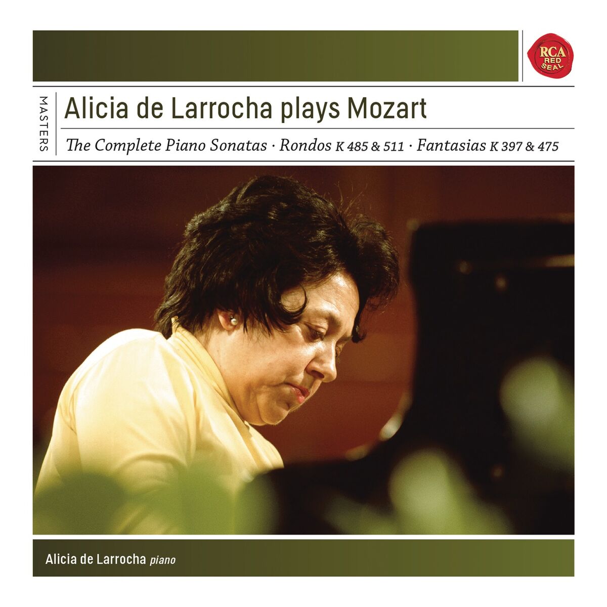 Album cover of Alicia de Larrocha Plays Mozart Piano Sonatas, Fantasias and Rondos