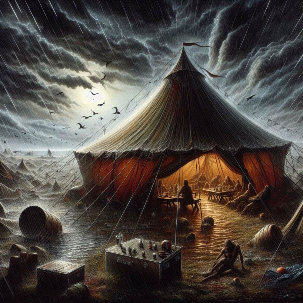 Picture of Heavy Rain and Wind in the Tent