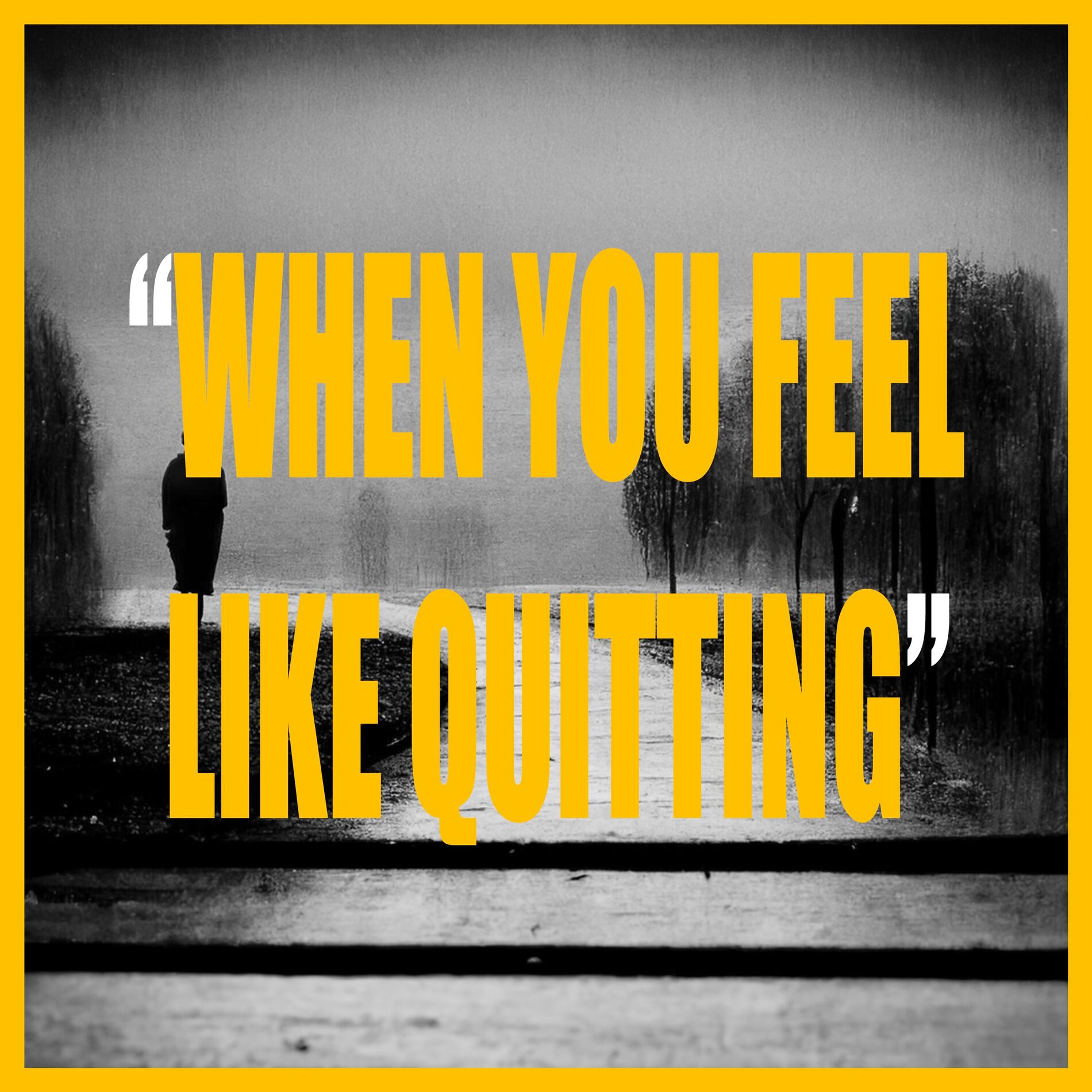 Album cover of WHEN YOU FEEL LIKE QUITTING
