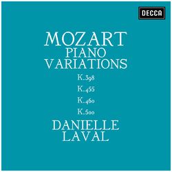 Cover of Mozart: Piano Variations K.398, K.455, K.460, K.500