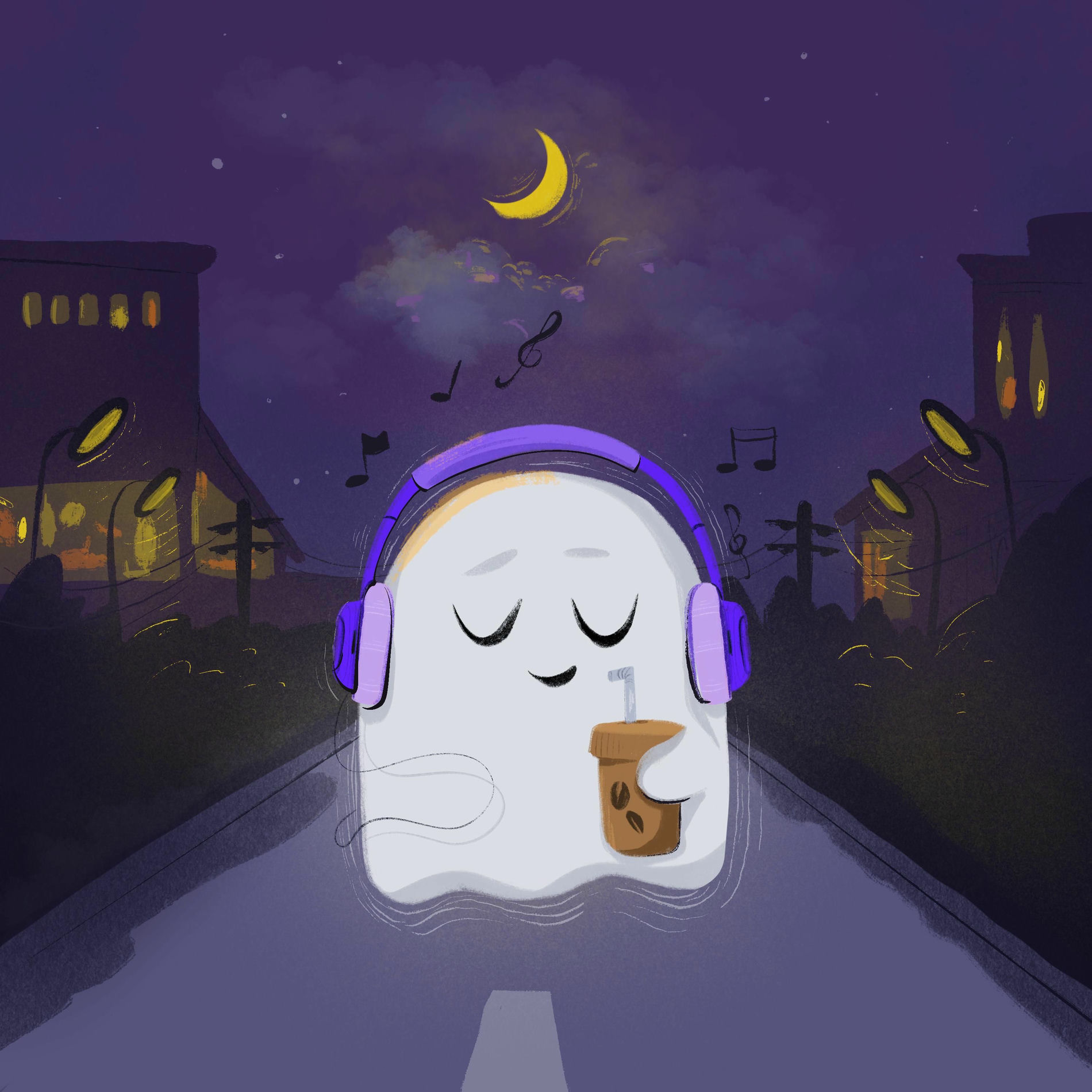 Album cover of late night walks with lofi in your headphones