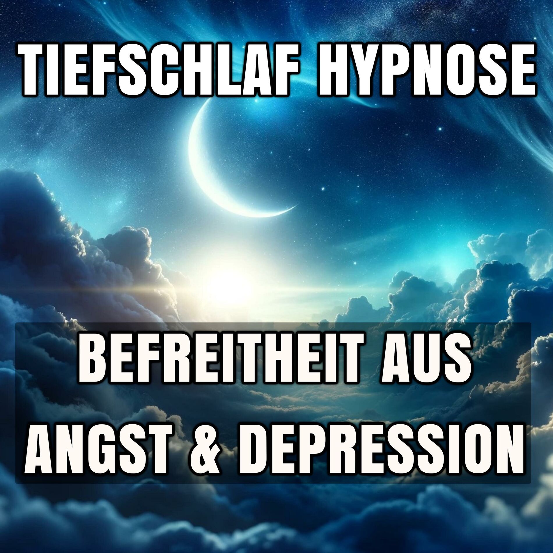 Album cover of Einschlaf Hypnose - Befreitheit aus Angst und Depression ~ Sehr Stark