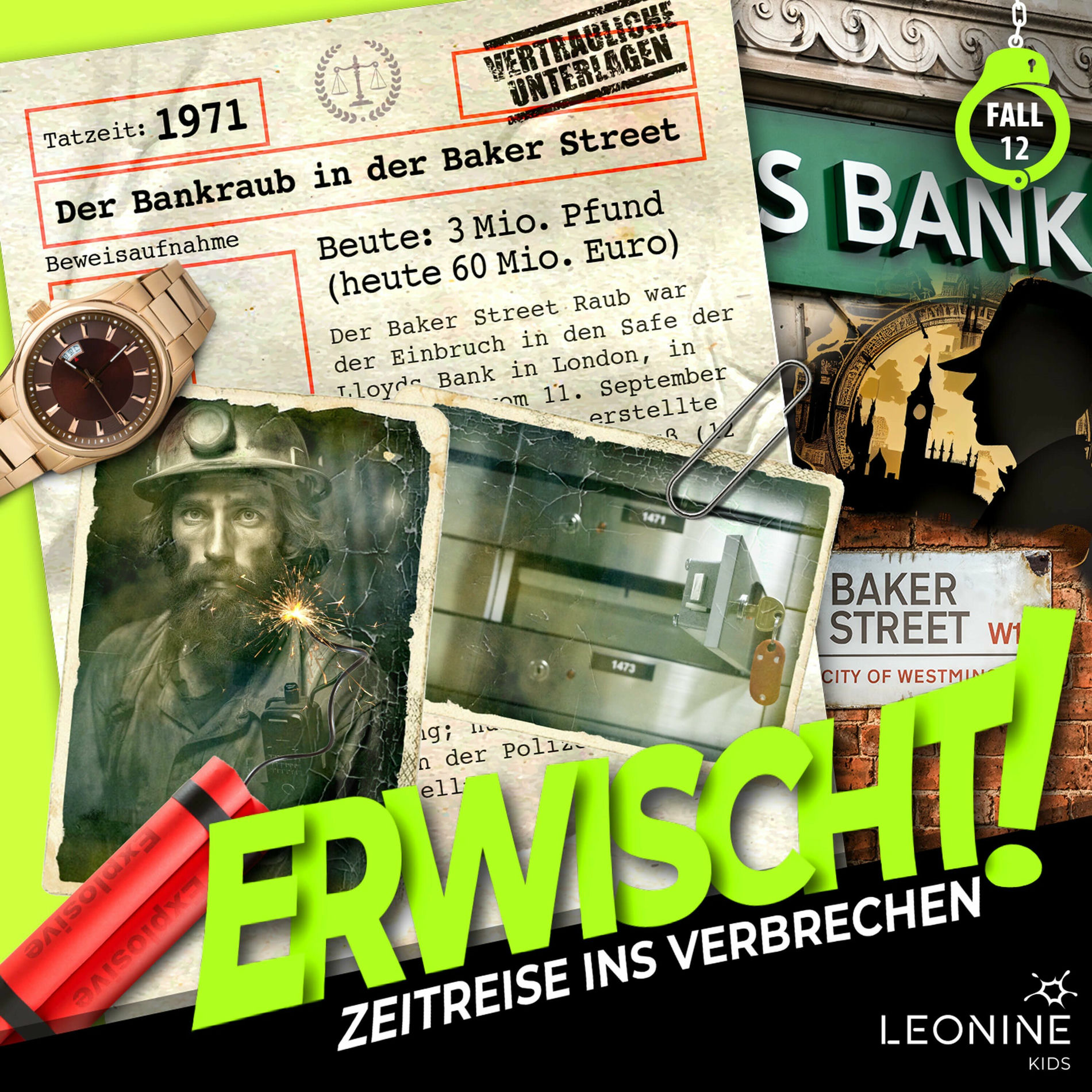 Album cover of Inhaltsangabe - Der Bankraub in der Baker Street (Folge 12)